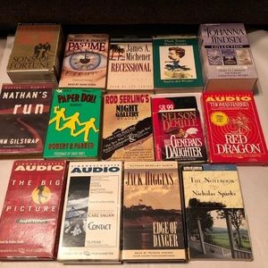 14 audio books on cassette